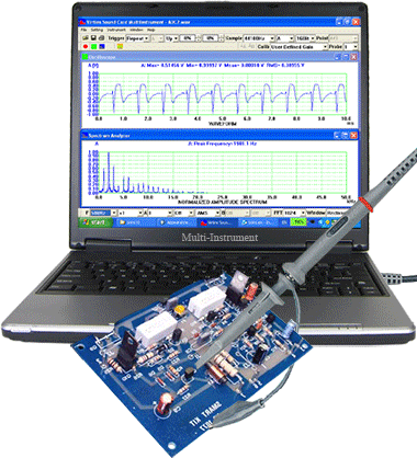 Sound Card Oscilloscope, Spectrum Analyzer, Signal Generator