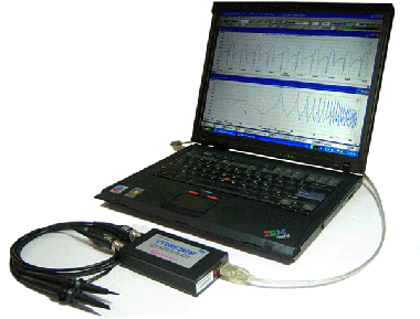 VT DSO-2810F, PC USB, 8-bit, 2x100MSPS, 40MHz, Oscilloscope, Spectrum Analyzer